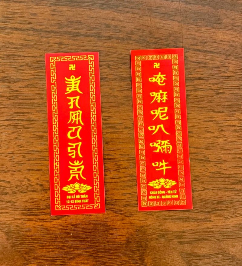 phù bình an chùa Yên Tử