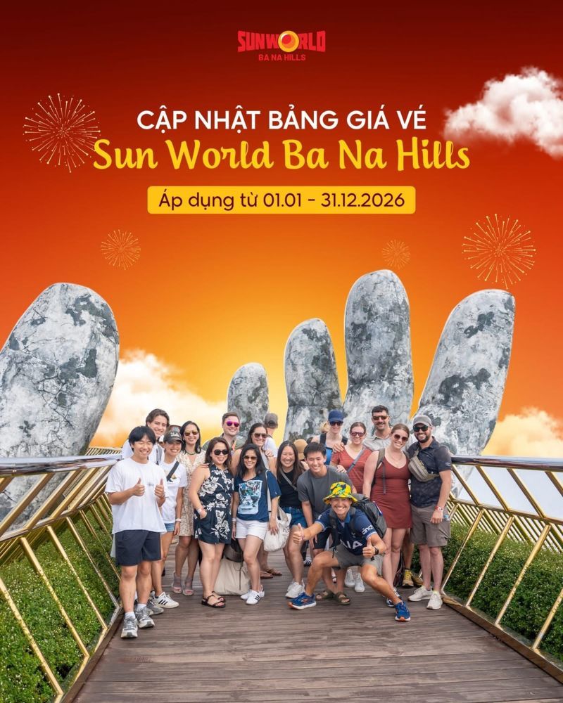 Giá vé Bà Nà 2026 - Cầu Vàng